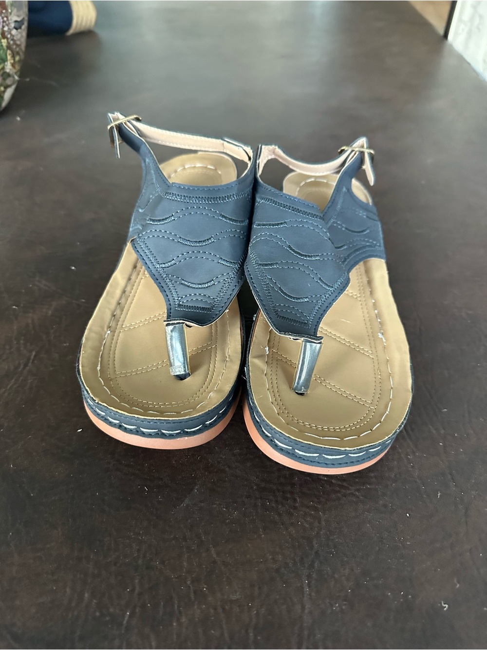 Navy Blue Thong Sandals - Comfortable Everyday Wear